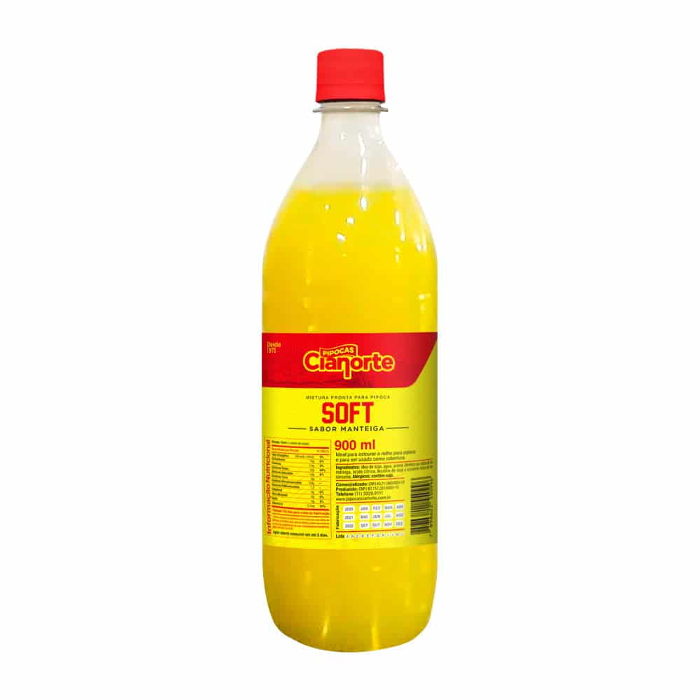 Garrafa de Óleo Especial Soft para Estouro e Cobertura 900ml